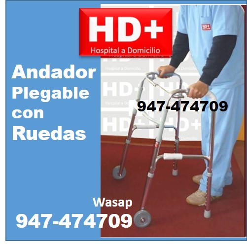 Andador Adulto Plegable con Ruedas