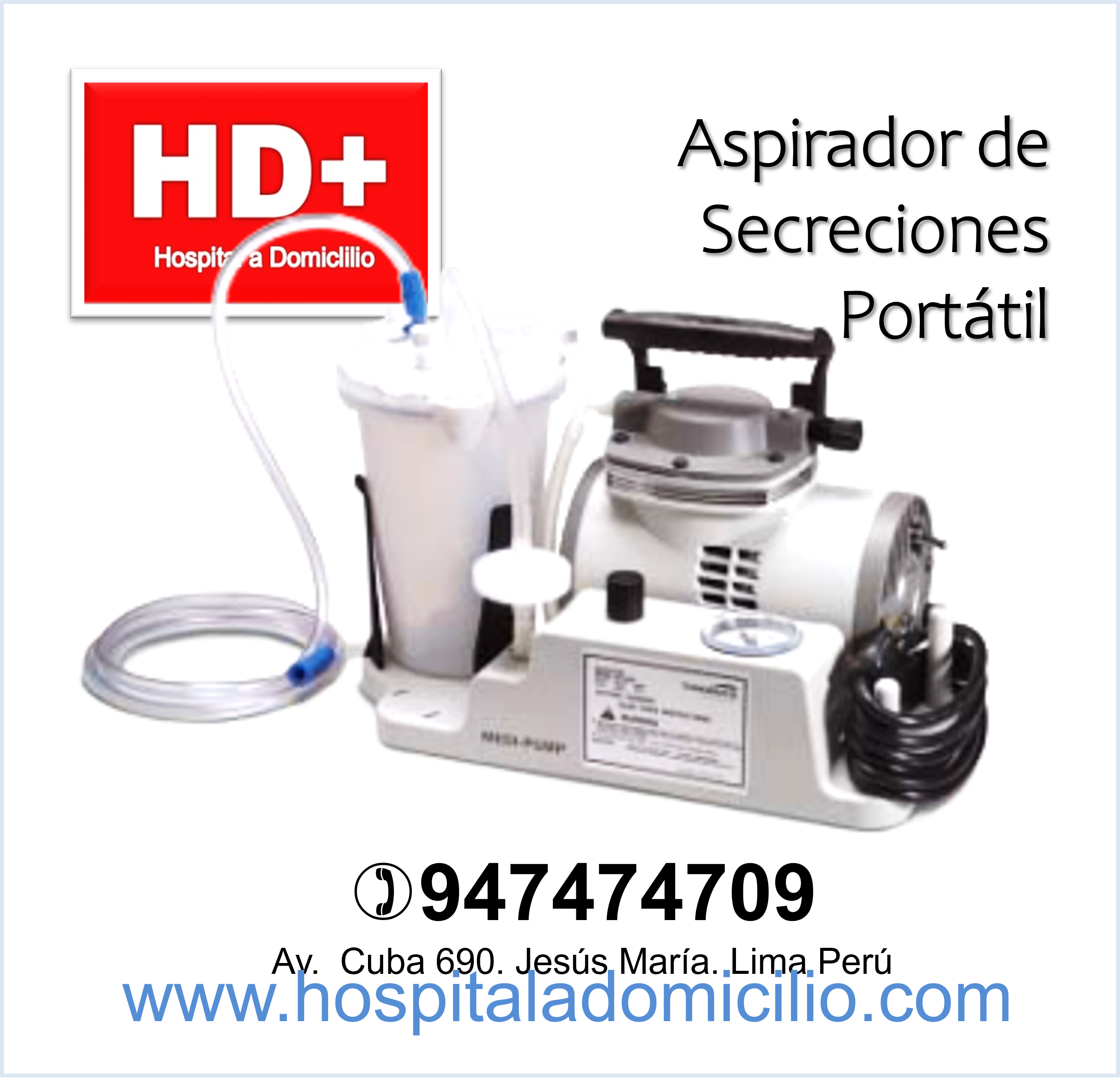 Aspirador de Secreciones para uso en Ambulancias