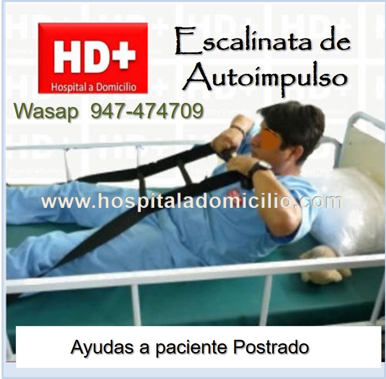 Ayuda para Paciente Postrado: escalinata de autoimpulso