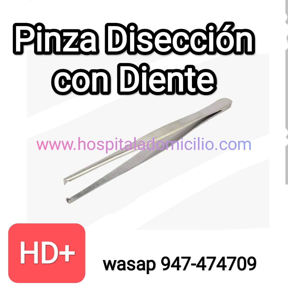 Pinza de Disección con diente