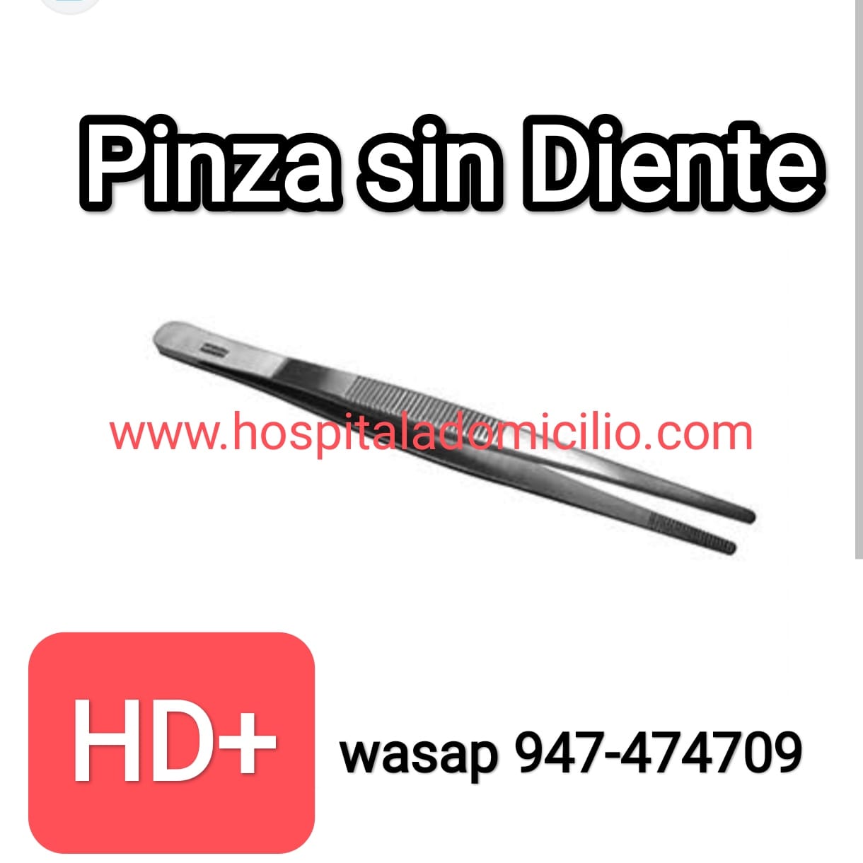 Pinza de Disección sin diente