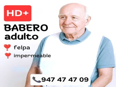 Babero de Felpa Absorbente para Adulto