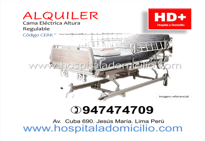 Alquiler de Cama Clinica Eléctrica Altura Regulable CERK
