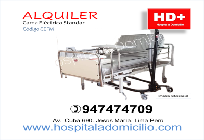 Alquiler de Cama Clinica Eléctrica Standar CEFMr