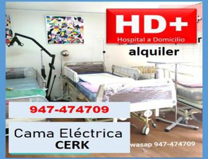 Cama Clínica Eléctrica Altura Regulable  CERK ALQUILER