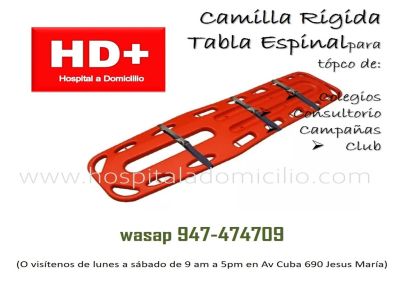 Camilla Rígida o Tabla Espinal