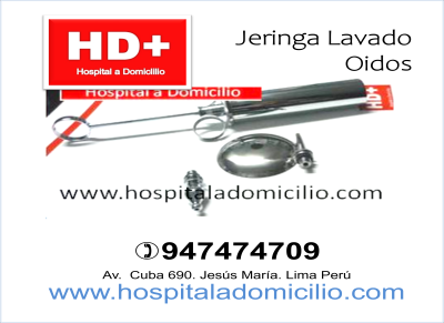Jeringa Lava Oidos en Acero Quirúrgico