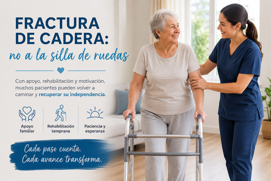 Fractura de cadera: no condenemos al paciente a la silla de ruedas